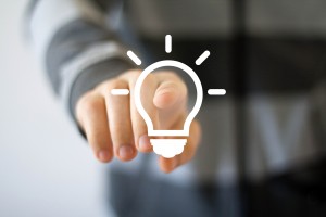 Button idea bulb business web